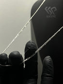 Corrente 3x1 Fígaro 2mm 60cm Em Prata 925 Legítima + Flanela Mágica