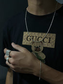 Corrente 3x1 Fígaro 2mm 60cm Em Prata 925 Legítima + Flanela Mágica