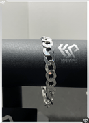 Pulseira Grumet Escama de Peixe 10mm 21cm Em Prata 925 Legítima + Flanela Mágica