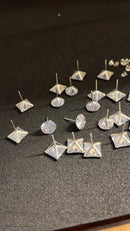 Par de Brincos De Prata 925 Redondo 6mm