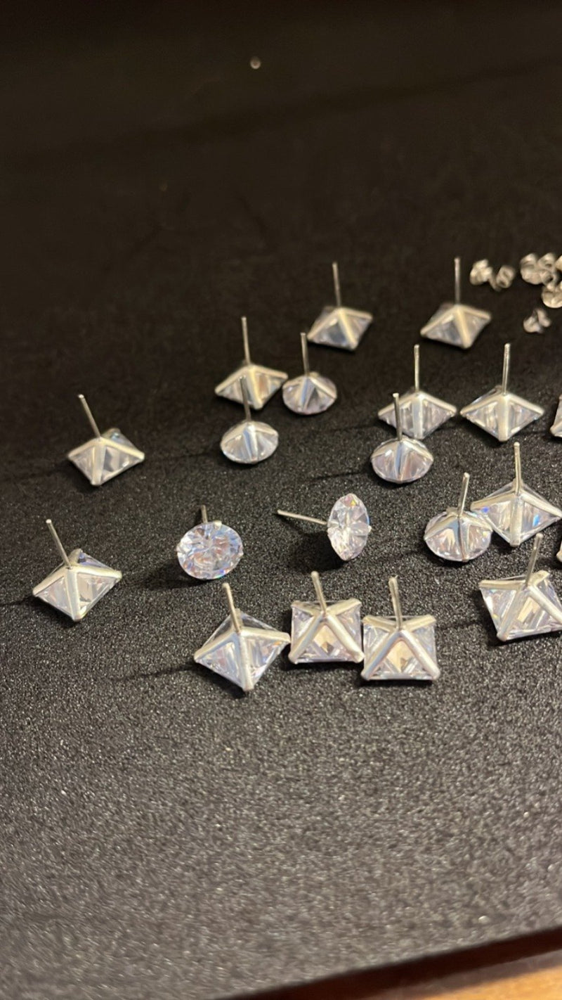 Par de Brincos De Prata 925 Redondo 5mm