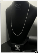 Corrente 3x1 Fígaro 2mm 60cm Em Prata 925 Legítima + Flanela Mágica