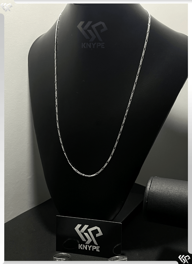 Corrente 3x1 Fígaro 2mm 60cm Em Prata 925 Legítima + Flanela Mágica