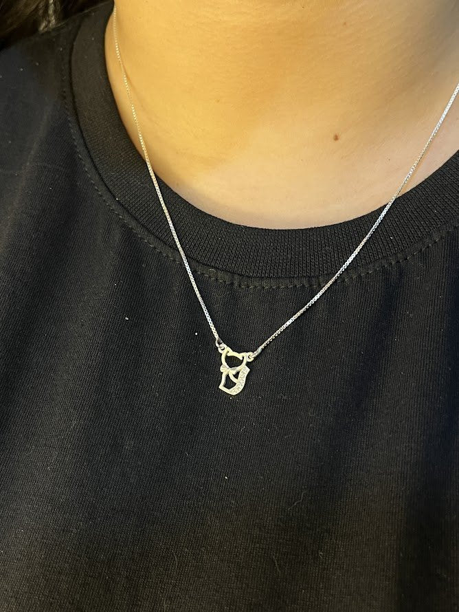 Colar de Luxo Feminino Gatinho 45cm Em Prata 925 Legítima + Flanela Mágica