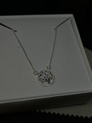 Colar Feminino Árvore 45cm Em Prata 925 Legítima