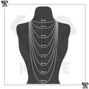 Colar Feminino  Ponto de Luz Coração 6mm 45cm Em prata 925 Legítima