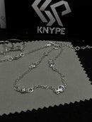 Pulseira de Luxo Feminina 3 Pedras Zirconia Em Prata 925 Legítima + Flanela Mágica