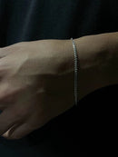 Kit Corrente Grumet Escama de Peixe 2mm 60cm  +Pulseira Escama 2mm +  Pingente de Cruz P +  Flanela Mágica