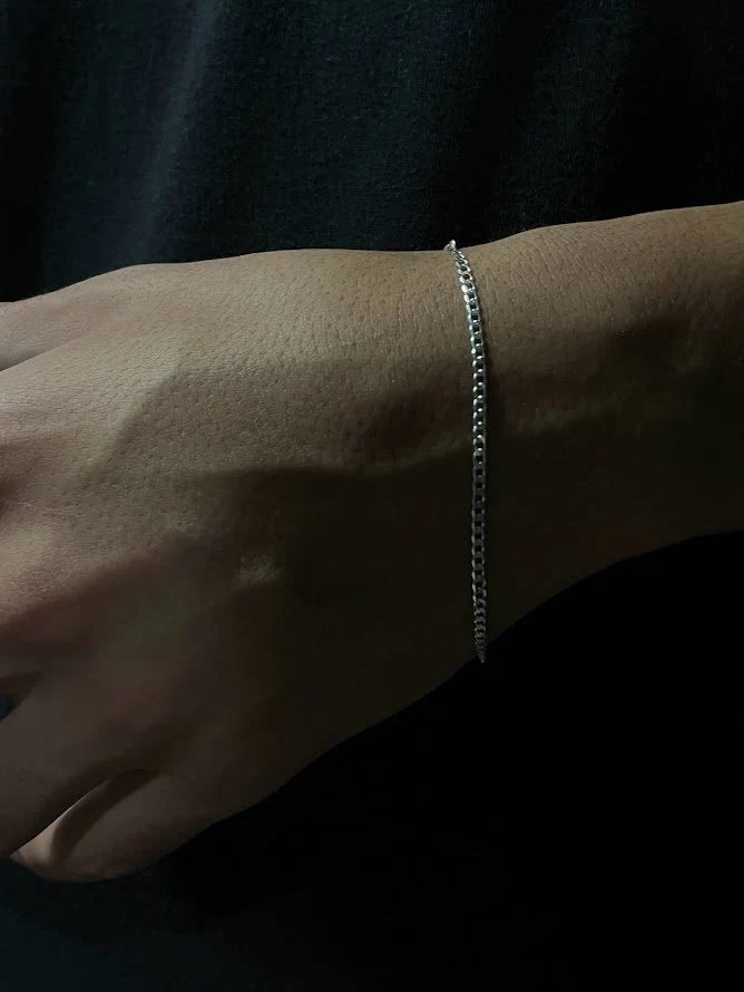 Kit Corrente Grumet Escama de Peixe 2mm 60cm  +Pulseira Escama 2mm +  Pingente de Cruz P +  Flanela Mágica