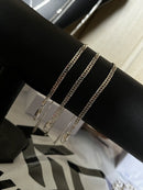 Pulseira Grumet Escama Dupla 3mm 21cm Em Prata 925 Legítima + Flanela Mágica