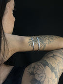 Pulseira Feminina Trançado Elegance 3 Fios em Prata 925 legitima + Flanela Mágica