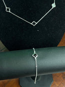 Pulseira Feminina 1 Trevo Preta Inspired Van Cleef  Em Prata 925 Legítima