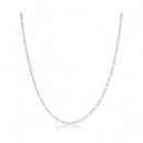 Corrente 3x1 Fígaro 2mm 60cm Em Prata 925 Legítima + Flanela Mágica