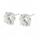 Par de Brincos De Prata 925 Redondo 12mm com Pedra de Zircônia