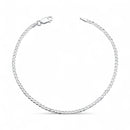 Pulseira Grumet Escama de Peixe 2mm 21cm Em Prata 925 Legítima + Flanela Mágica