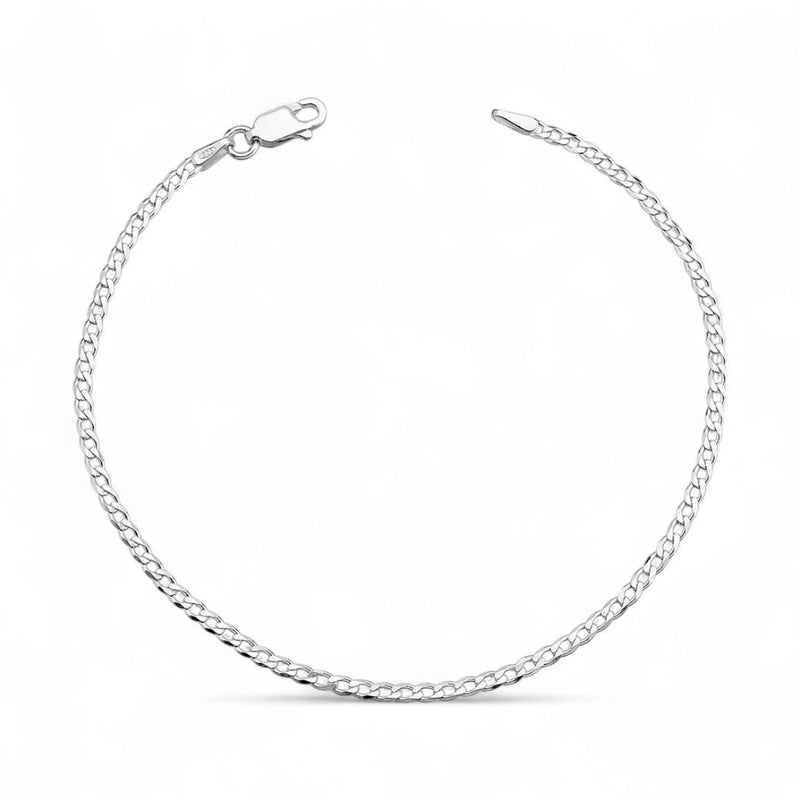 Pulseira Grumet Escama de Peixe 2mm 21cm Em Prata 925 Legítima + Flanela Mágica