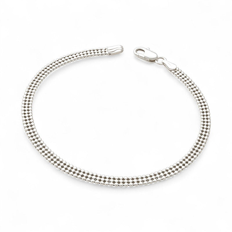 Pulseira Premium Feminina  Cravejada Em Prata 925 Legítima + Flanela Mágica