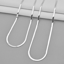 Colar Feminino Laminado 2mm 40cm Em Prata 925 Legítima + Flanela Mágica