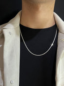 Corrente Grumet Escama de Peixe 2mm 60cm em Prata 925 Legitima + Flanela Mágica