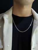 Corrente Grumet Escama de Peixe 2mm 60cm em Prata 925 Legitima + Flanela Mágica