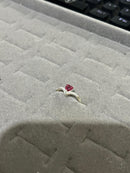 Anel Delicado com Pedra Coração em V Cravejado – Prata 925