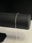 Pulseira de Luxo Feminina Elo Coração Em Prata 925 Legítima + Flanela Mágica