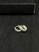 Par de Brincos Argola Cravejada 9mm