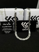 Colar Feminino Trançado Elegance 4 Fios 40cm Em Prata 925 Legítima