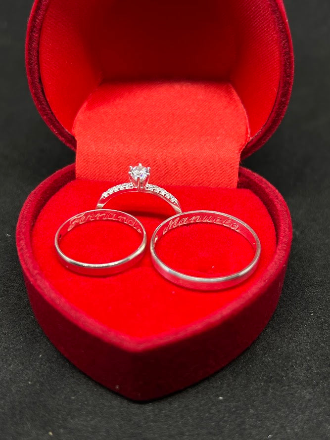 Par de Alianças Knype Essence 2mm + Gravação de Nomes como Brinde