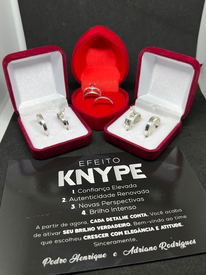Par de Alianças Knype Essence 2mm + Gravação de Nomes como Brinde