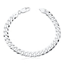 Pulseira Grumet Escama de Peixe 10mm 21cm Em Prata 925 Legítima + Flanela Mágica