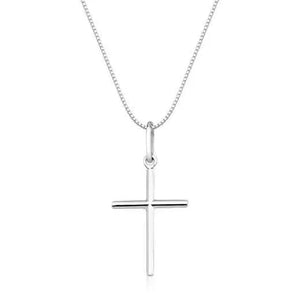 Corrente Veneziana 1,5mm 60cm + Pingente de Cruz P +  Flanela Mágica